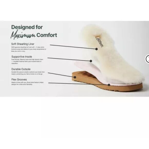 🆕👞Dluxe by Dearfoams -  Men's Moc Toe Clog Slippers Moi Black - Picture 5 of 7